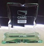 CAME Gold Installer Eastern area award winner 2010